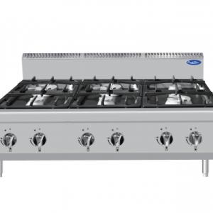 AC16-45 RAMCI CUISINIERE 6 FEUX GAZ A POSER 1200X900X602 AT9G6B-C2