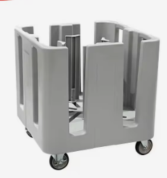 Storage trolley for plates
