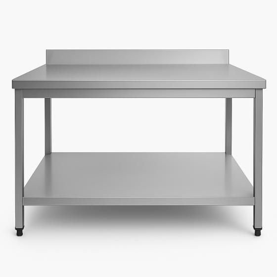 table-en-inox-avec-dosseret