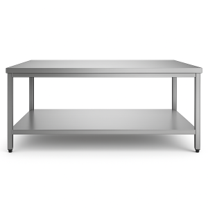 Table en inox non adossé